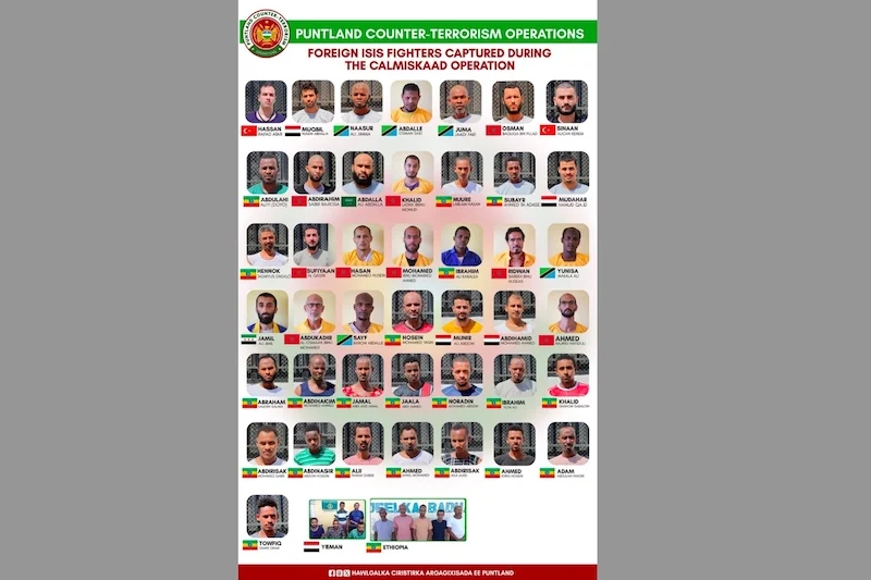 Puntland authorities say nine Moroccans arrested in anti-ISIS operation