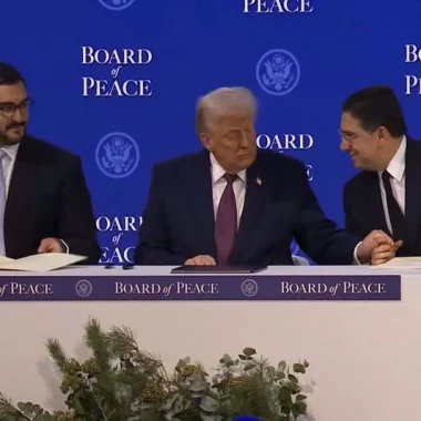 Trump signs founding charter of ‘Board of Peace’ in Davos alongside founding member Morocco